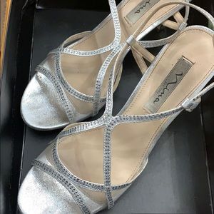 Nina silver shoes